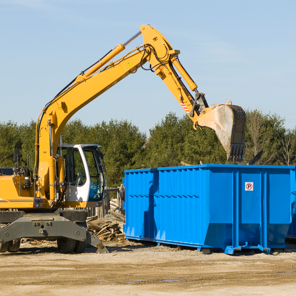 are there any restrictions on where a residential dumpster can be placed in Annawan